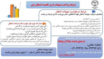 پرداخت تسهیلات قرض الحسنه اشتغال زایی در جهاد دانشگاهی استان گیلان